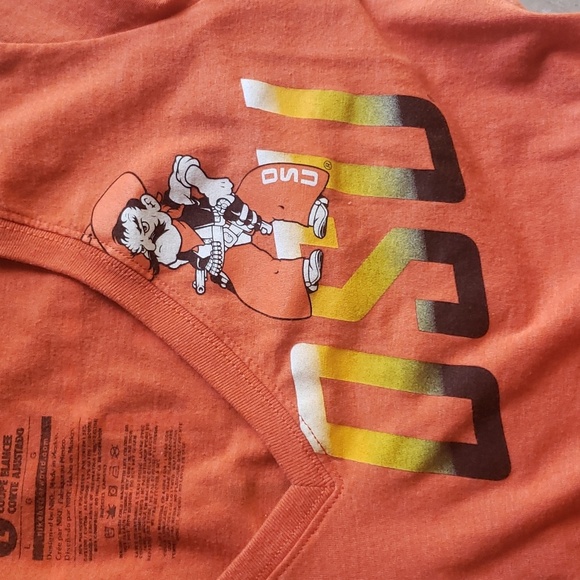 Nike Slim Fit Coup Tee V-Neck Short Sleeve OSU Cowboys Graphic Heather Orange L - Picture 4 of 7